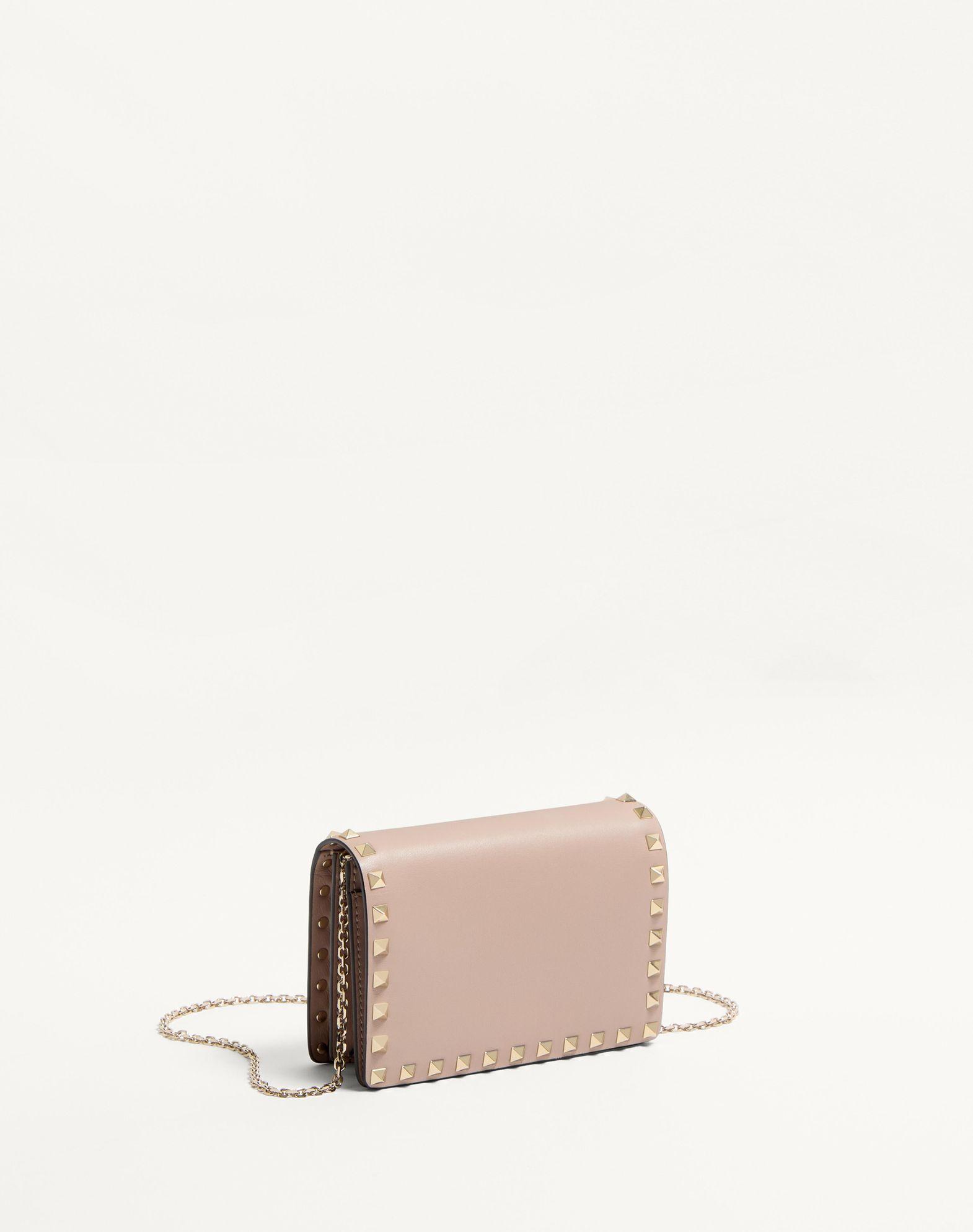 Rockstud Calfskin Chain Pouch  Product Image