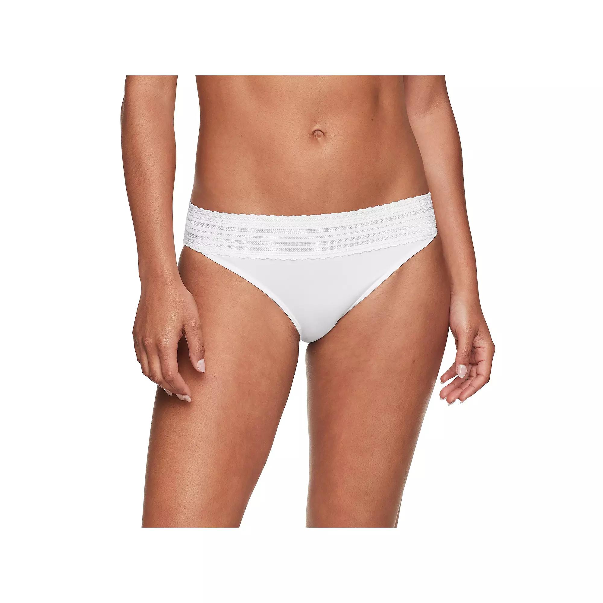 Women's Warners No Pinching, No Problems® Lace Bikini 05509, Size: XXXL, Blush Chalk Floral Product Image