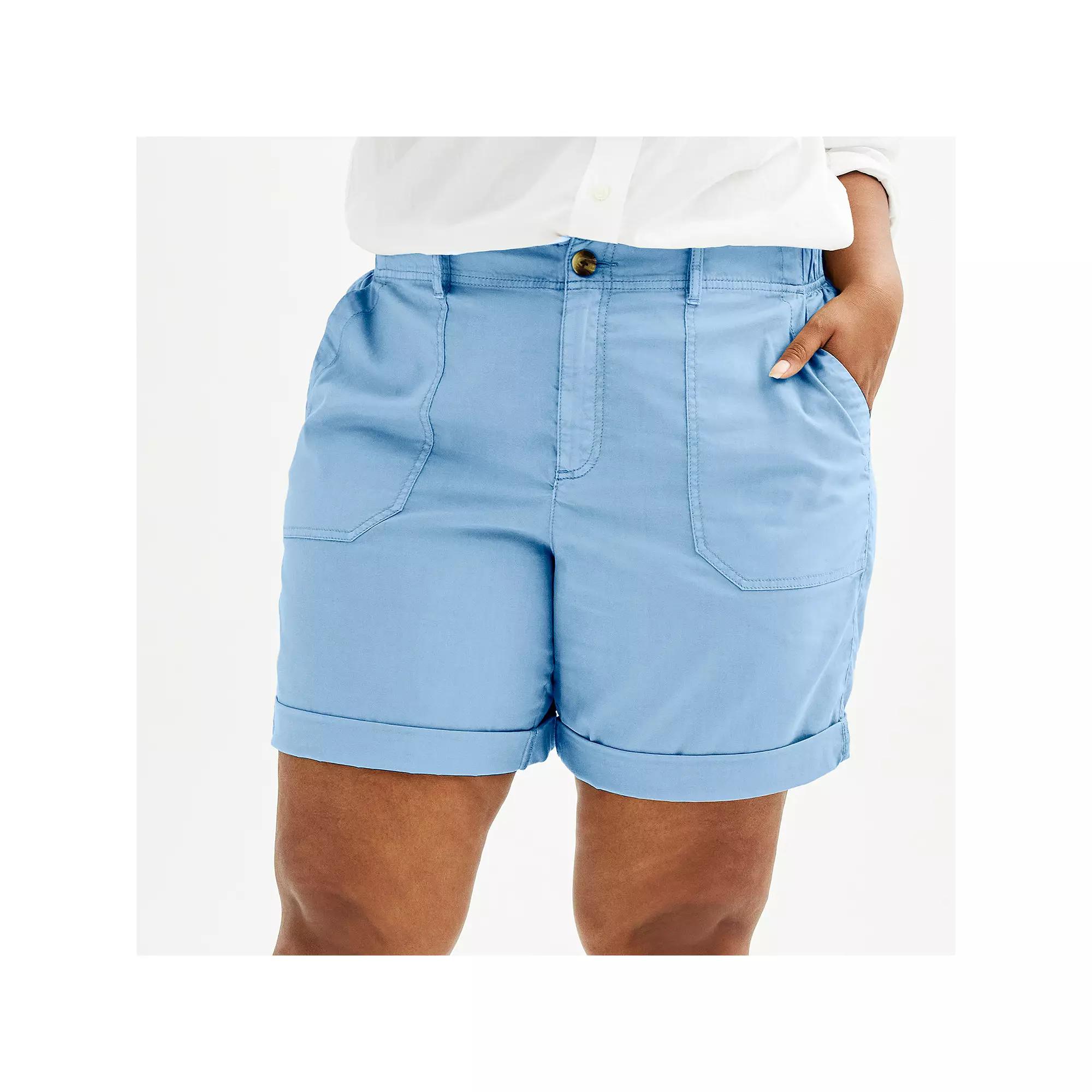 Plus Size Sonoma Goods For Life® Utility Bermuda Shorts, Women's, Size: 2XL, Baylee Peri Product Image