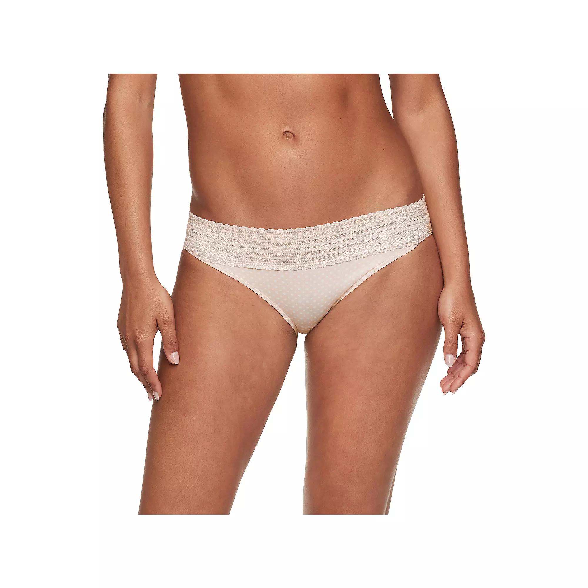 Women's Warners No Pinching, No Problems® Lace Bikini 05509, Size: XXXL, Blush Chalk Floral Product Image