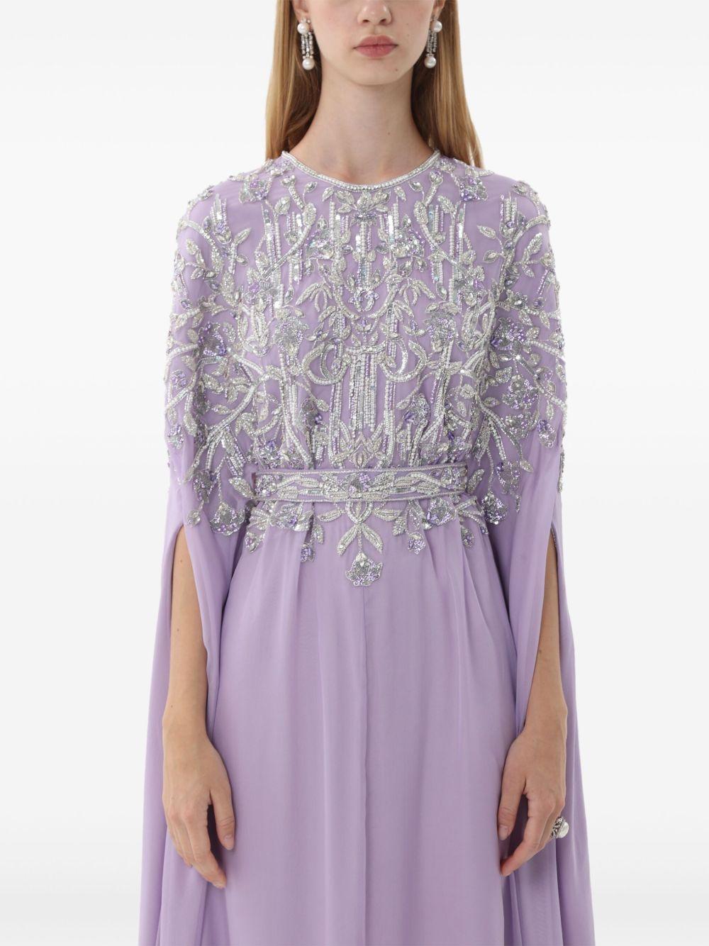 embellished chiffon gown Product Image