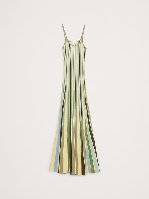 Sculpted Stripe Maxi Dress Product Image