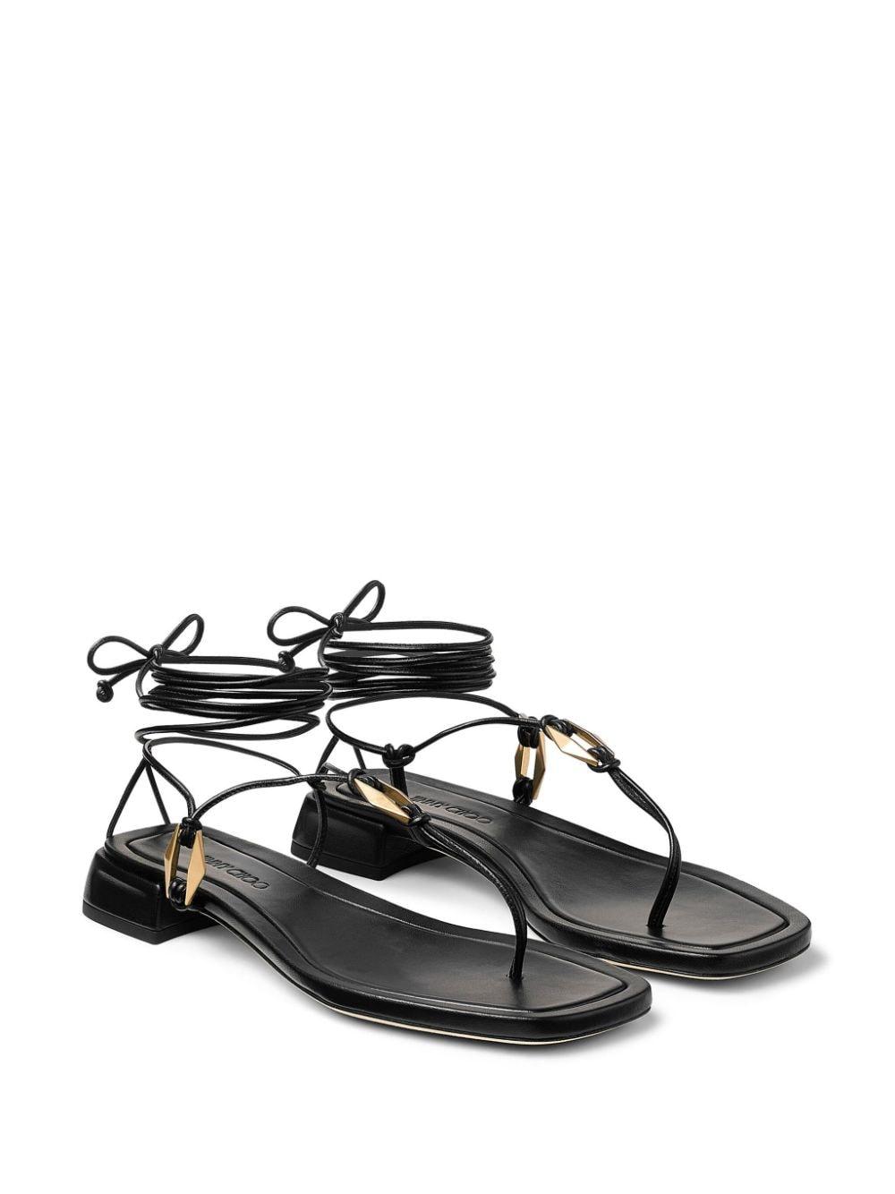 Onyxia leather sandals Product Image