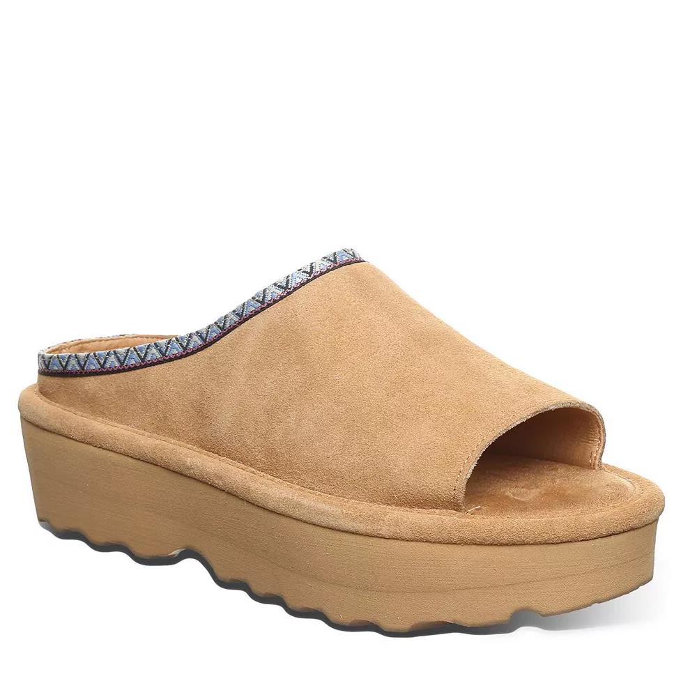 Bearpaw Navigate Women's Platform Slide Sandals, Size: 9, Iced Brown Product Image