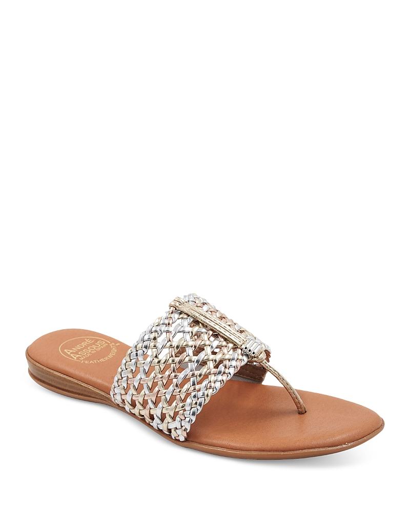 Andre Assous Womens Nice Woven Slip On Thong Sandals Product Image