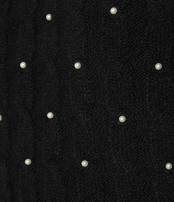 Copper Key Pearled Short Sleeve Sweater Product Image