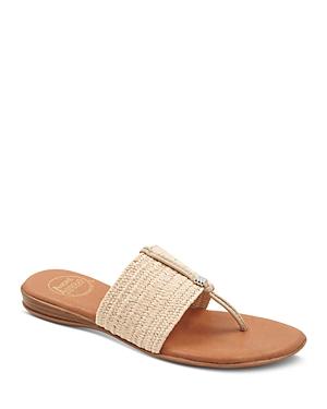 Andre Assous Womens Nice Woven Slip On Thong Sandals Product Image