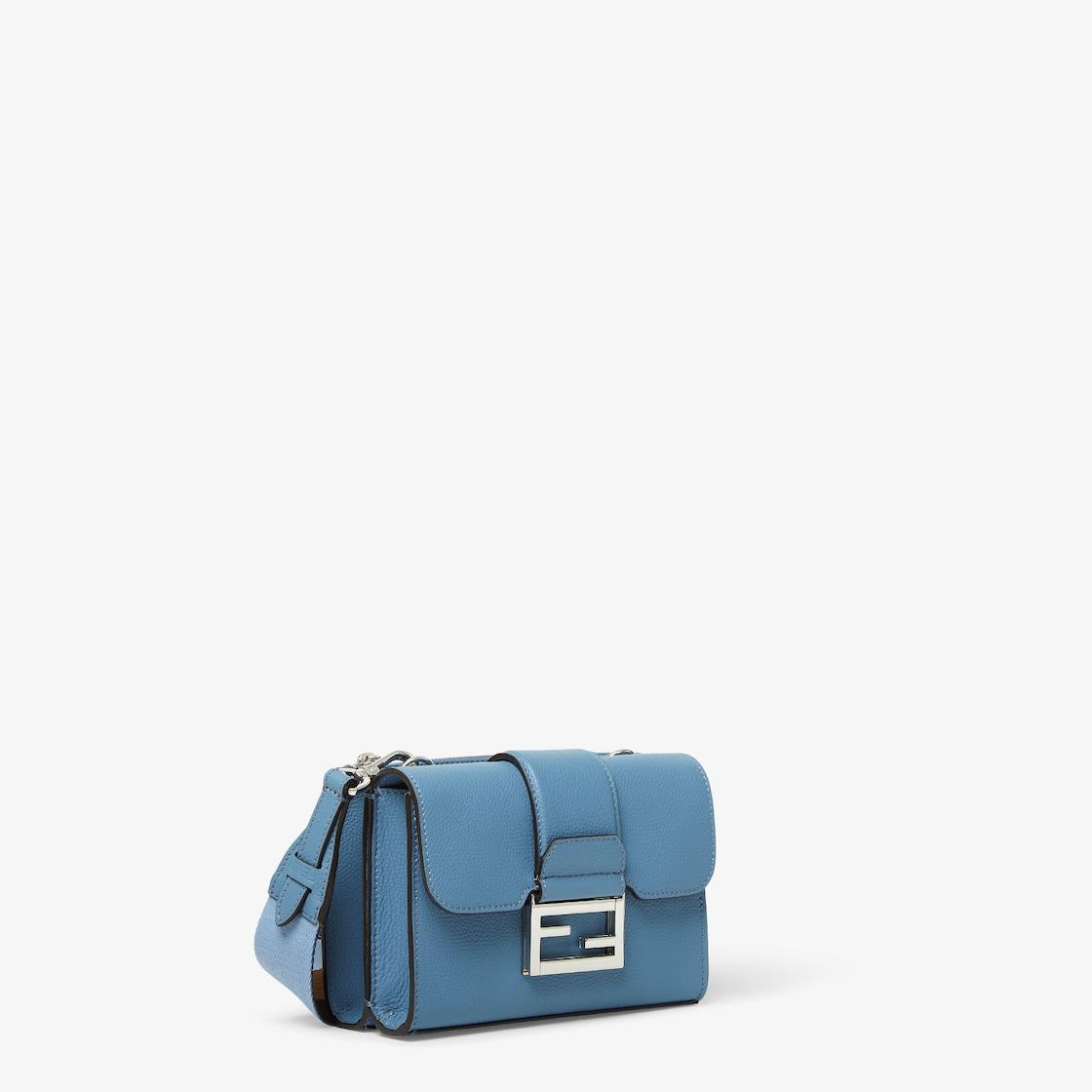 Double BaguetteBlue leather bag Product Image