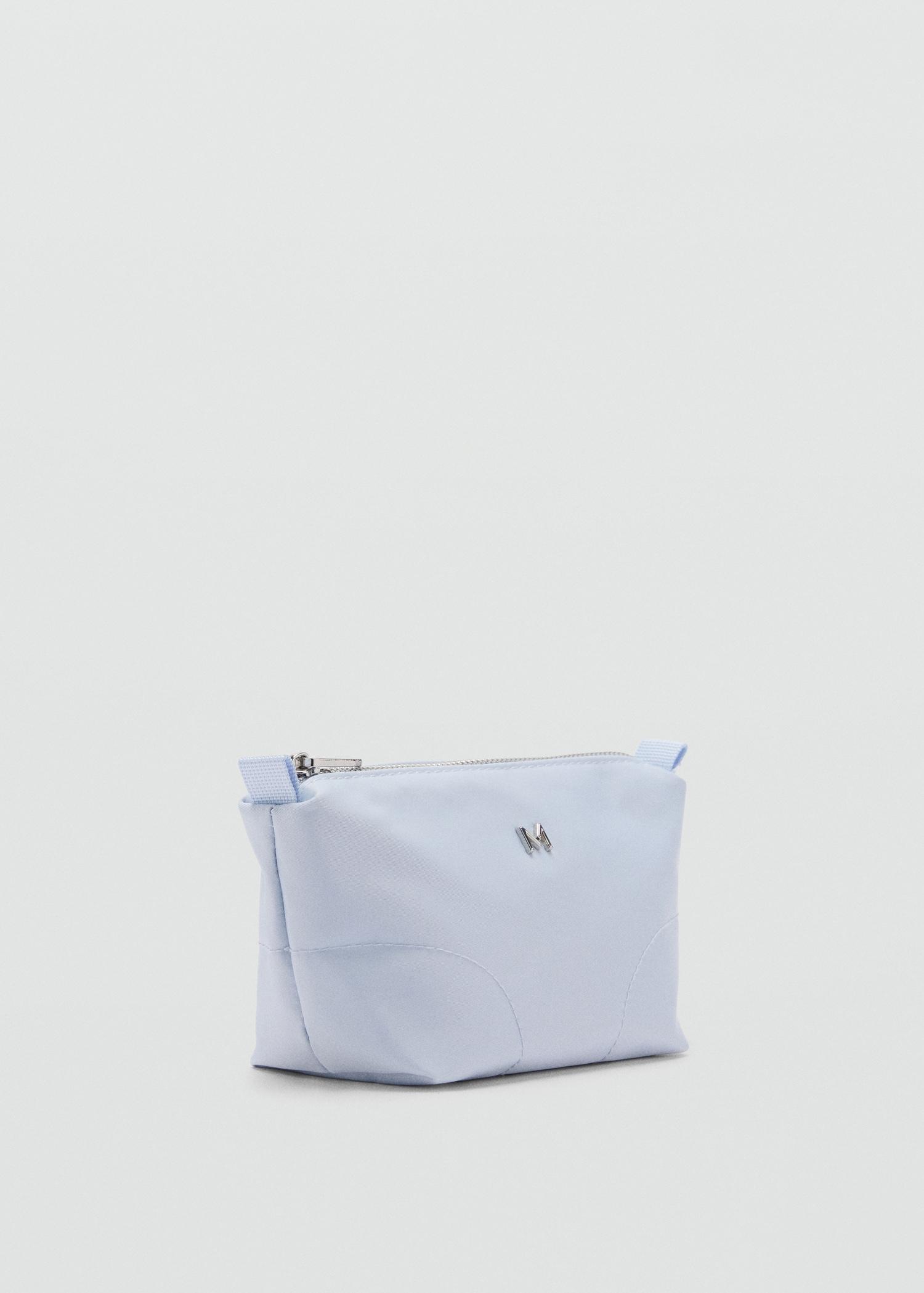 Zipped nylon cosmetics bag - Women | MANGO USA Product Image