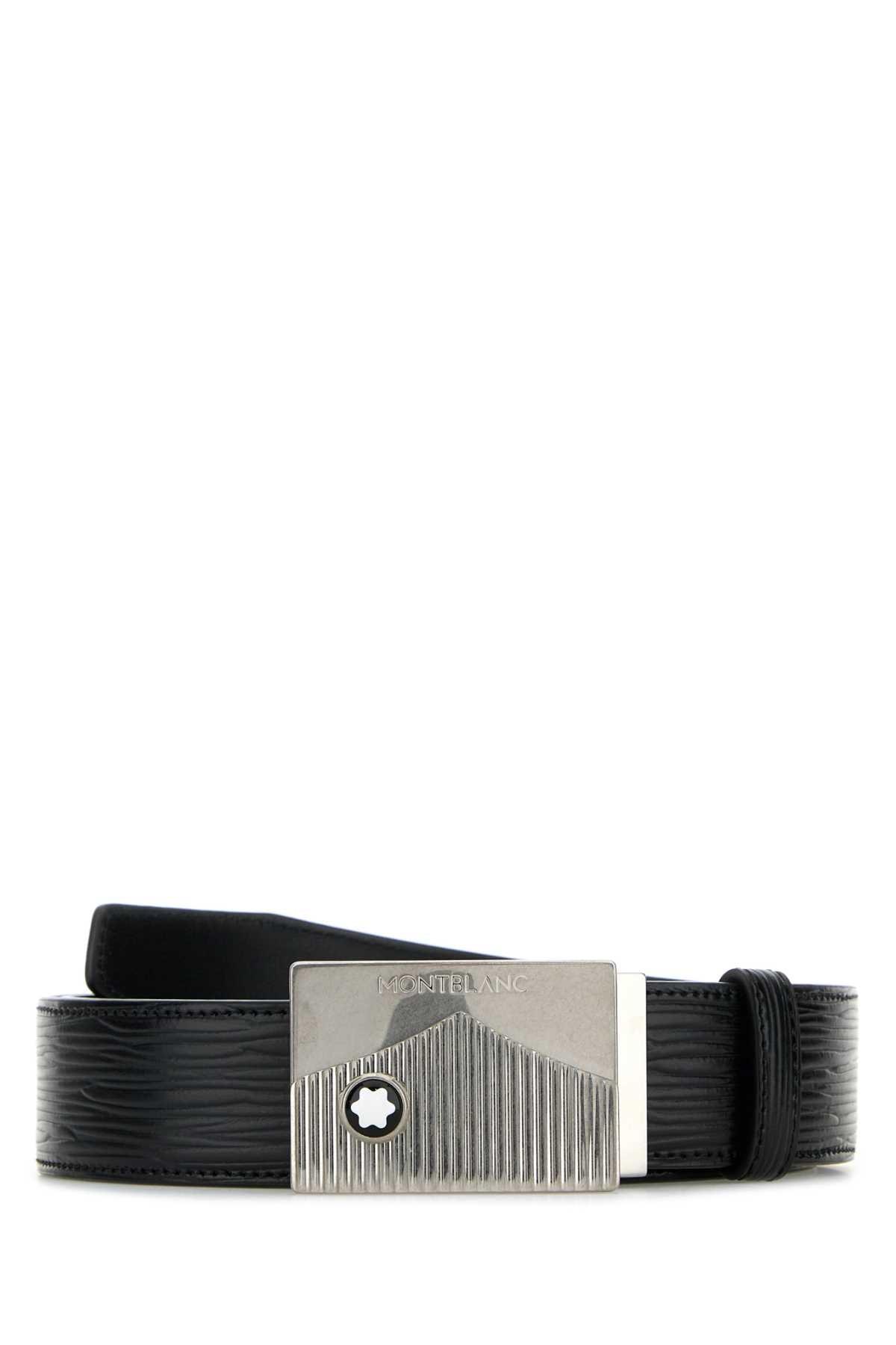 MONTBLANC Logo Buckled Reversible Belt In Multi Product Image