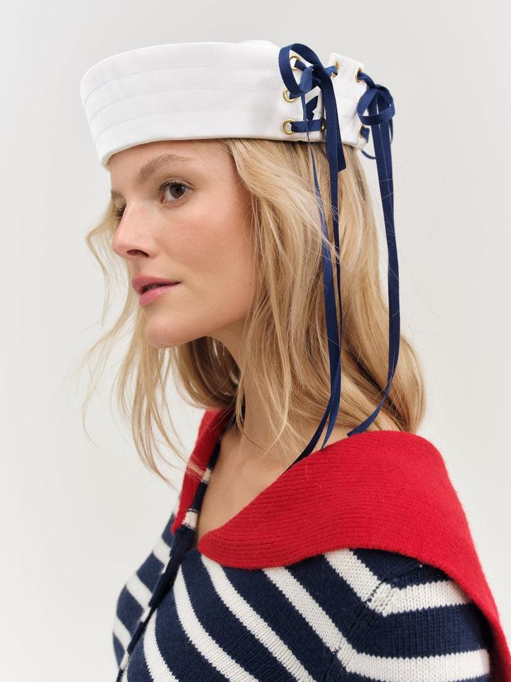 Sailor Cap — White Product Image