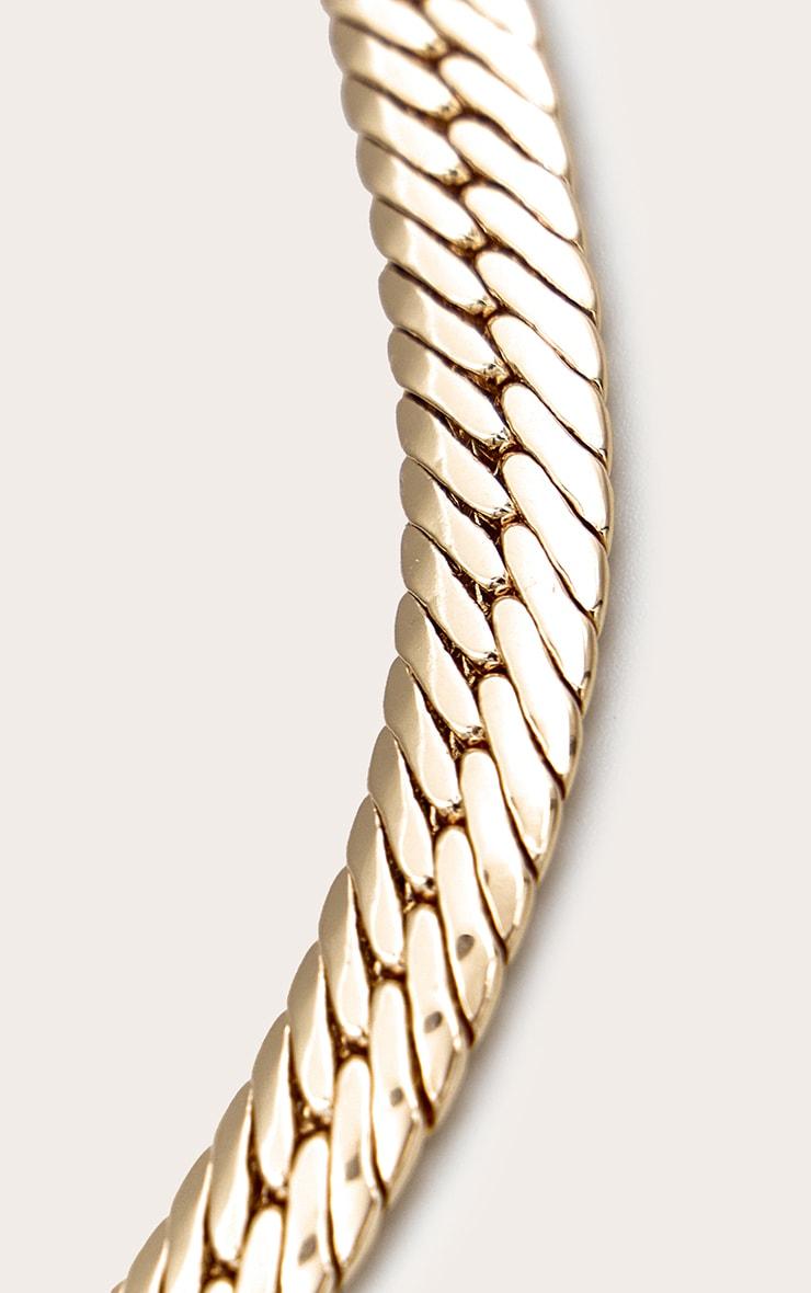 Gold Chunky Chain Simple Necklace Product Image