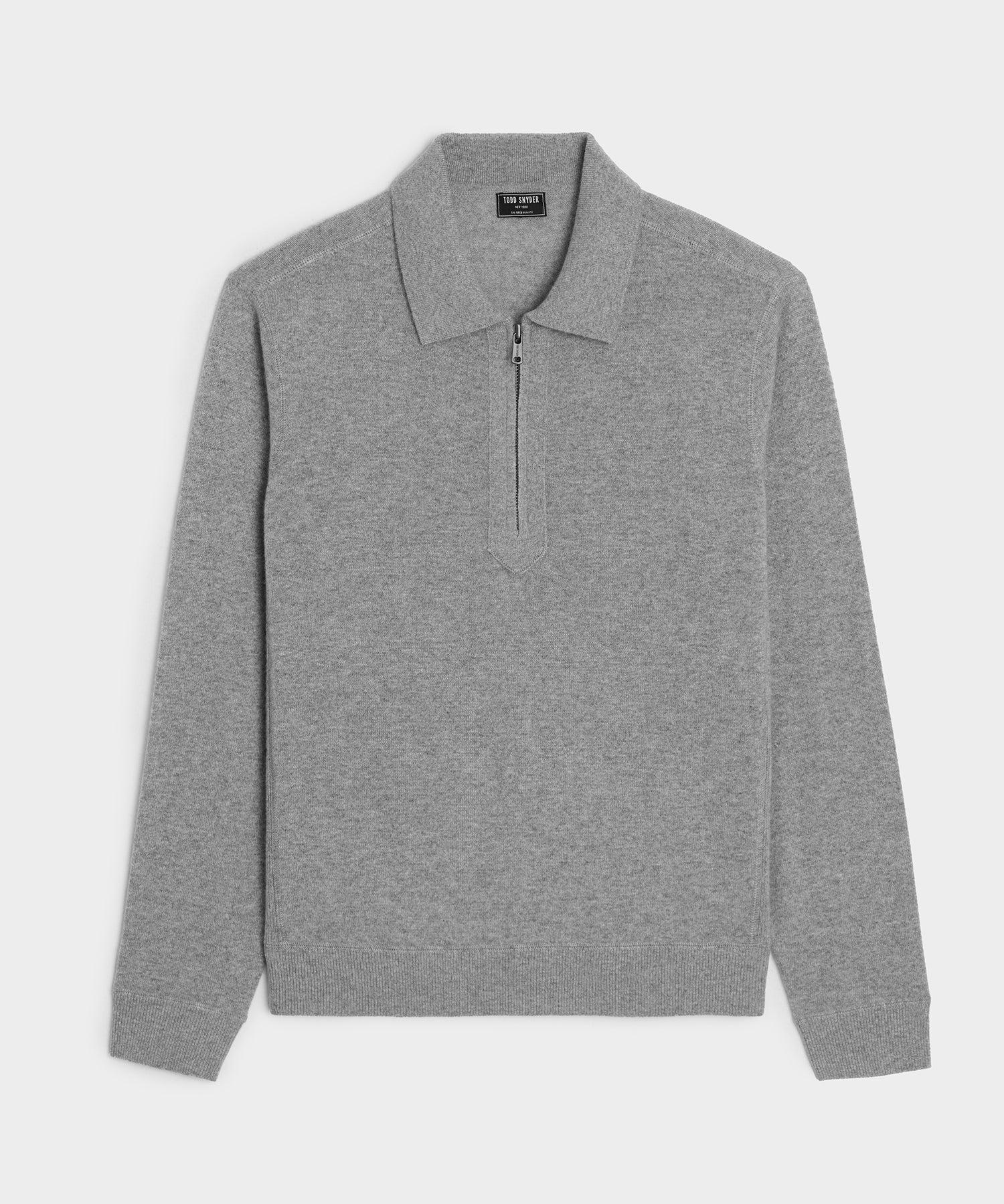 Cashmere Quarter-Zip Sweater Polo Product Image