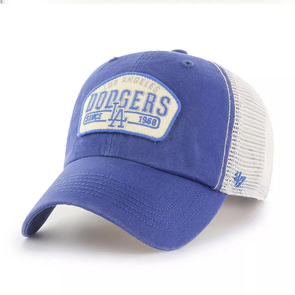 Men's '47 Royal Los Angeles Dodgers Penwald Clean Up Trucker Snapback Hat, Blue Product Image