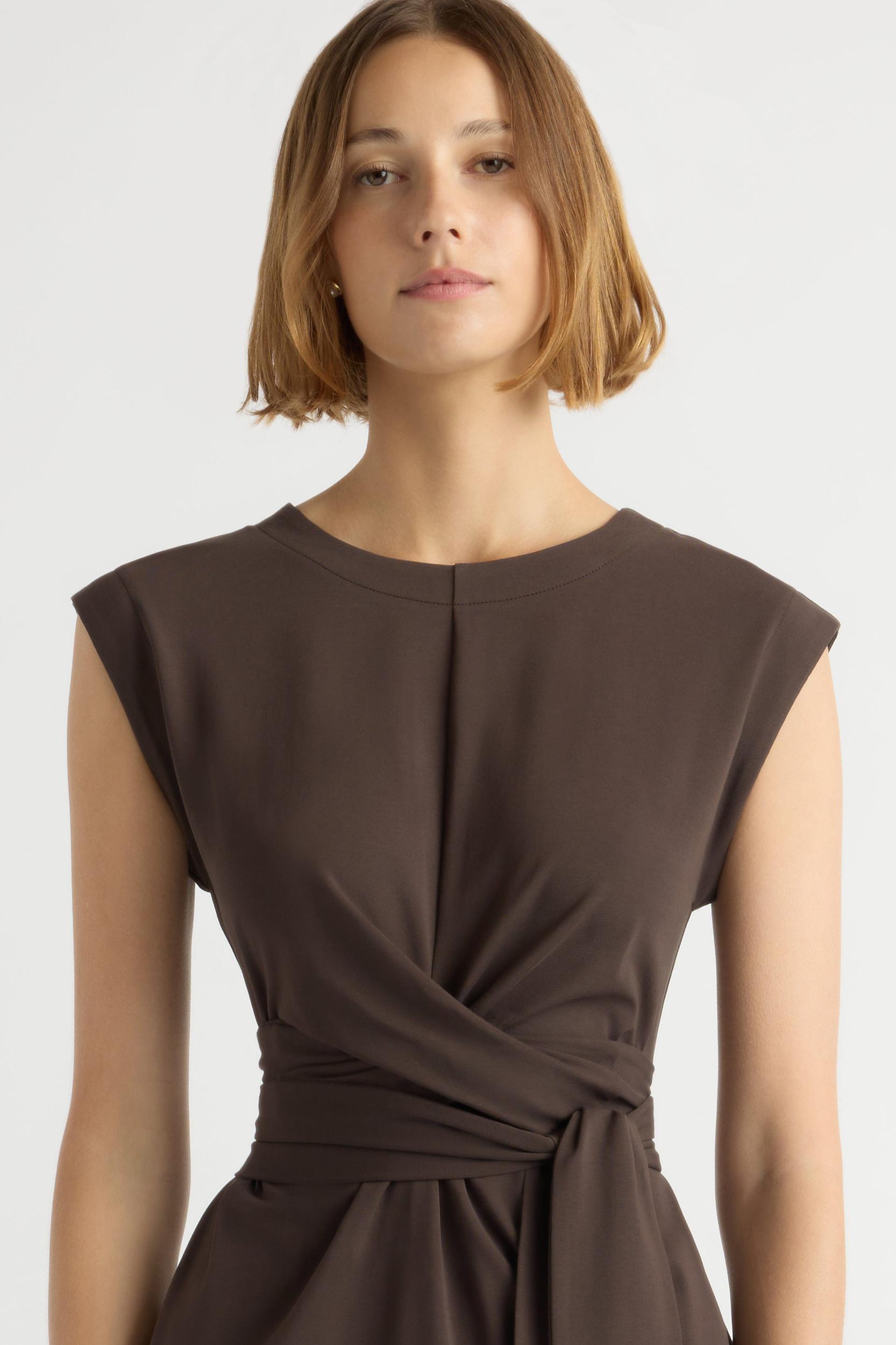 Fei Tie-Front Organic Cotton Dress (Petite) Product Image