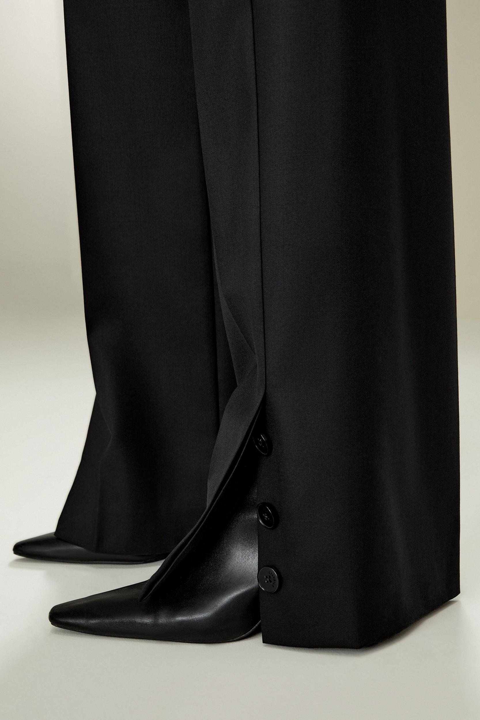 LILYSILK Women'S Wool Slacks - Black Wool Silk Blend - Ultimate Luxury Machine Washable Trousers 16 Product Image