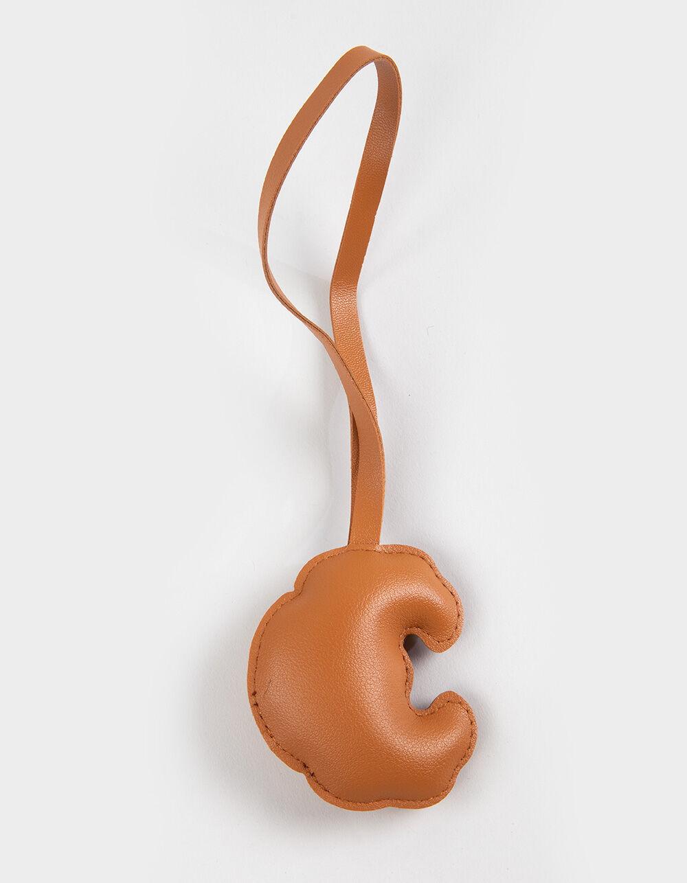 FULL TILT Croissant Faux Leather Bag Charm - BROWN Product Image