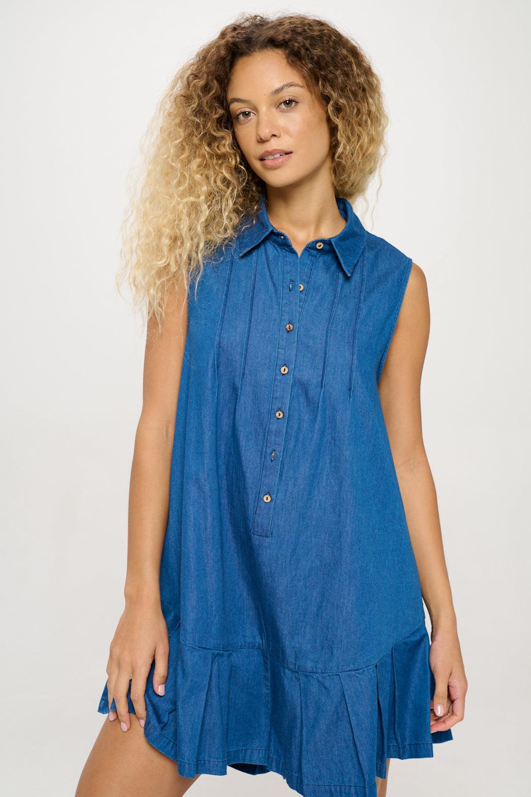 Azure Chambray Romper Product Image