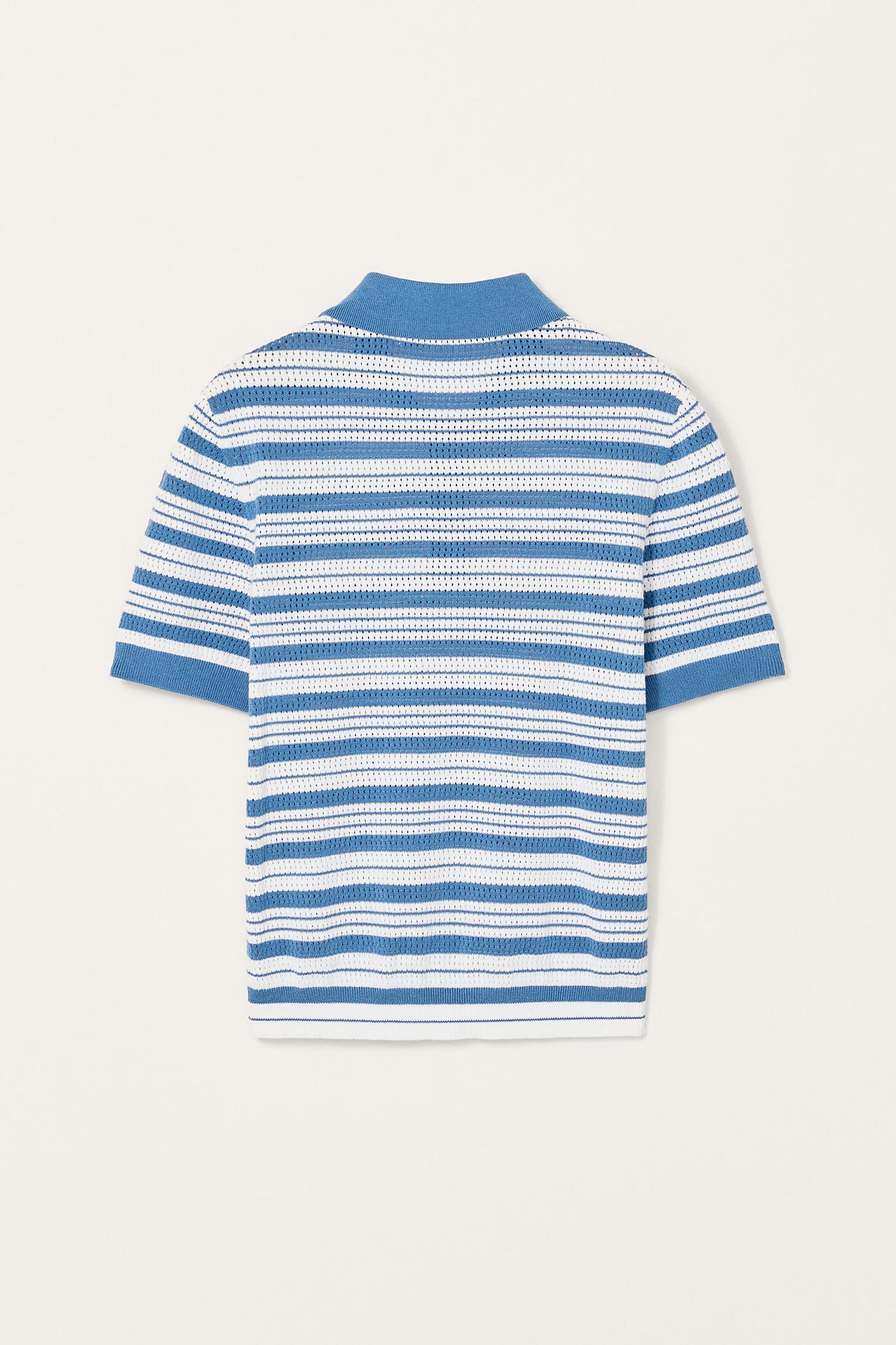 STRIPED KNIT POLO SHIRT LIMITED EDITION Product Image