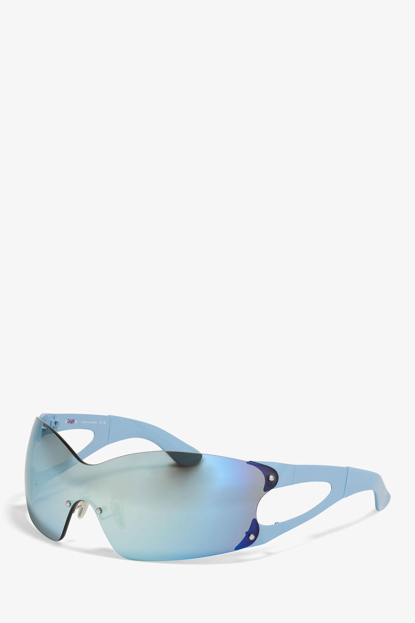 GANNI x Ace & Tate Silver Lake Blue Noel Sunglasses Product Image
