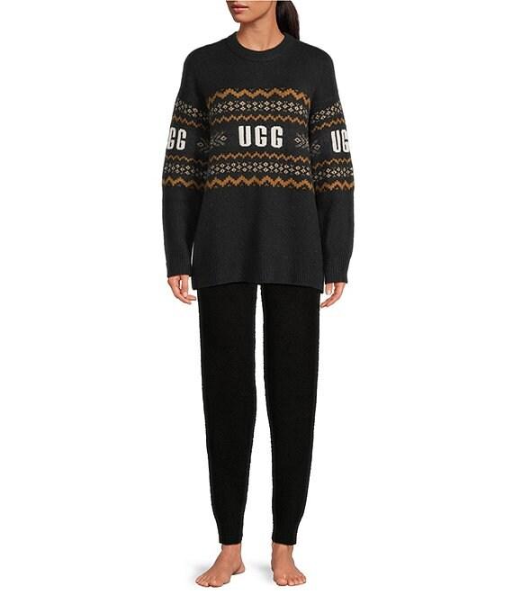 UGG Kaelan UGGisle Long Sleeve Crew Neck Fair Isle Sweater Product Image