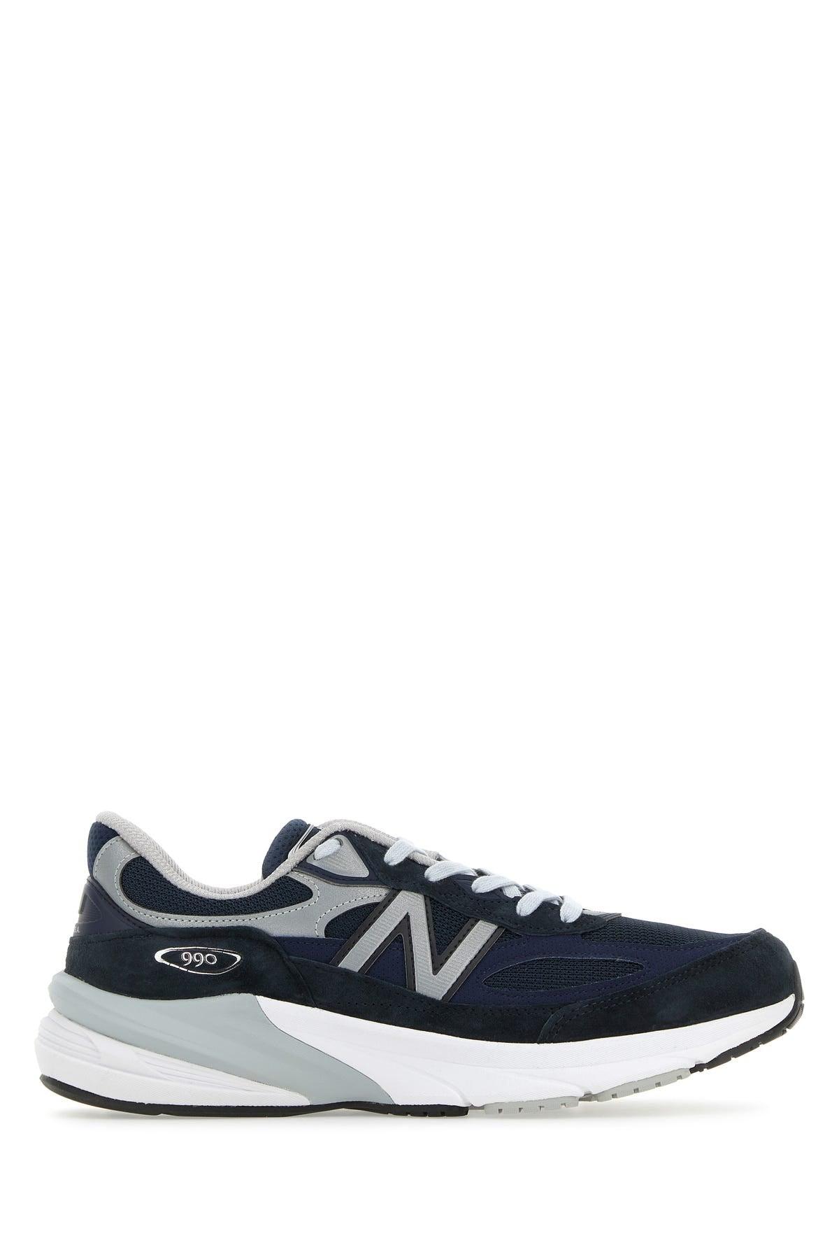NEW BALANCE Printed Suede Mesh Sneakers With Cushioned Sole In White Product Image