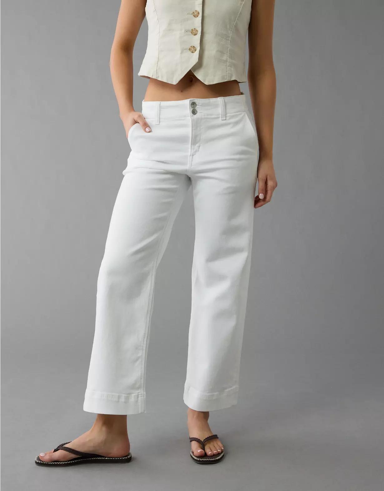 AE Stretch High-Waisted Stovepipe Crop Jean Product Image