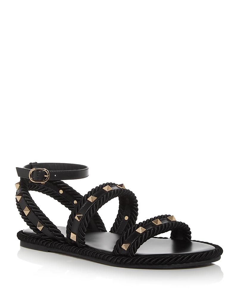 Valentino Garavani Womens Rockstud Espadrille Sandals Product Image