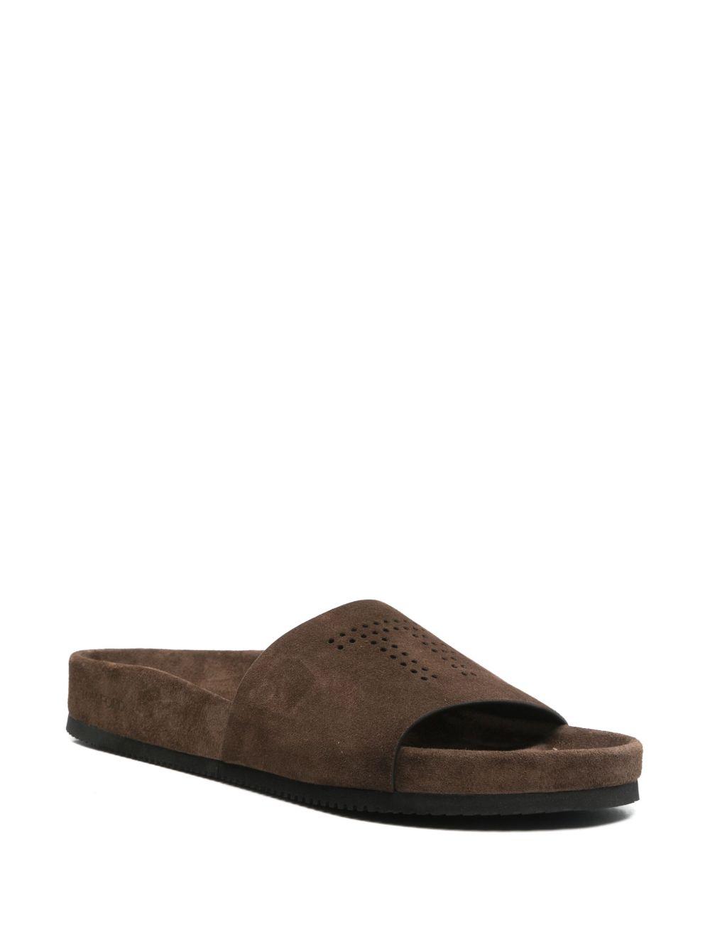 suede flat slides Product Image