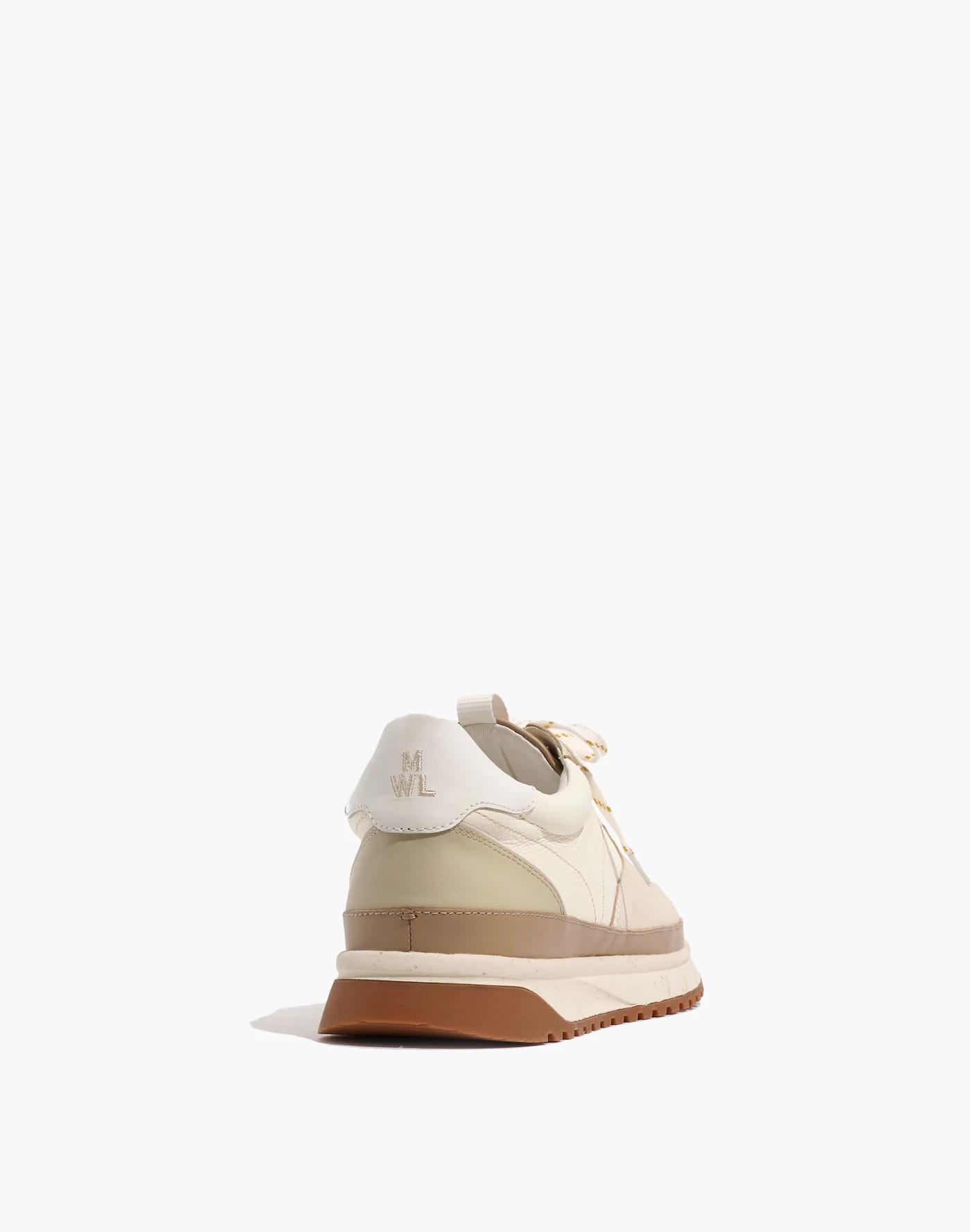 Kickoff Trainer Sneakers in Neutral Colorblock Leather Product Image