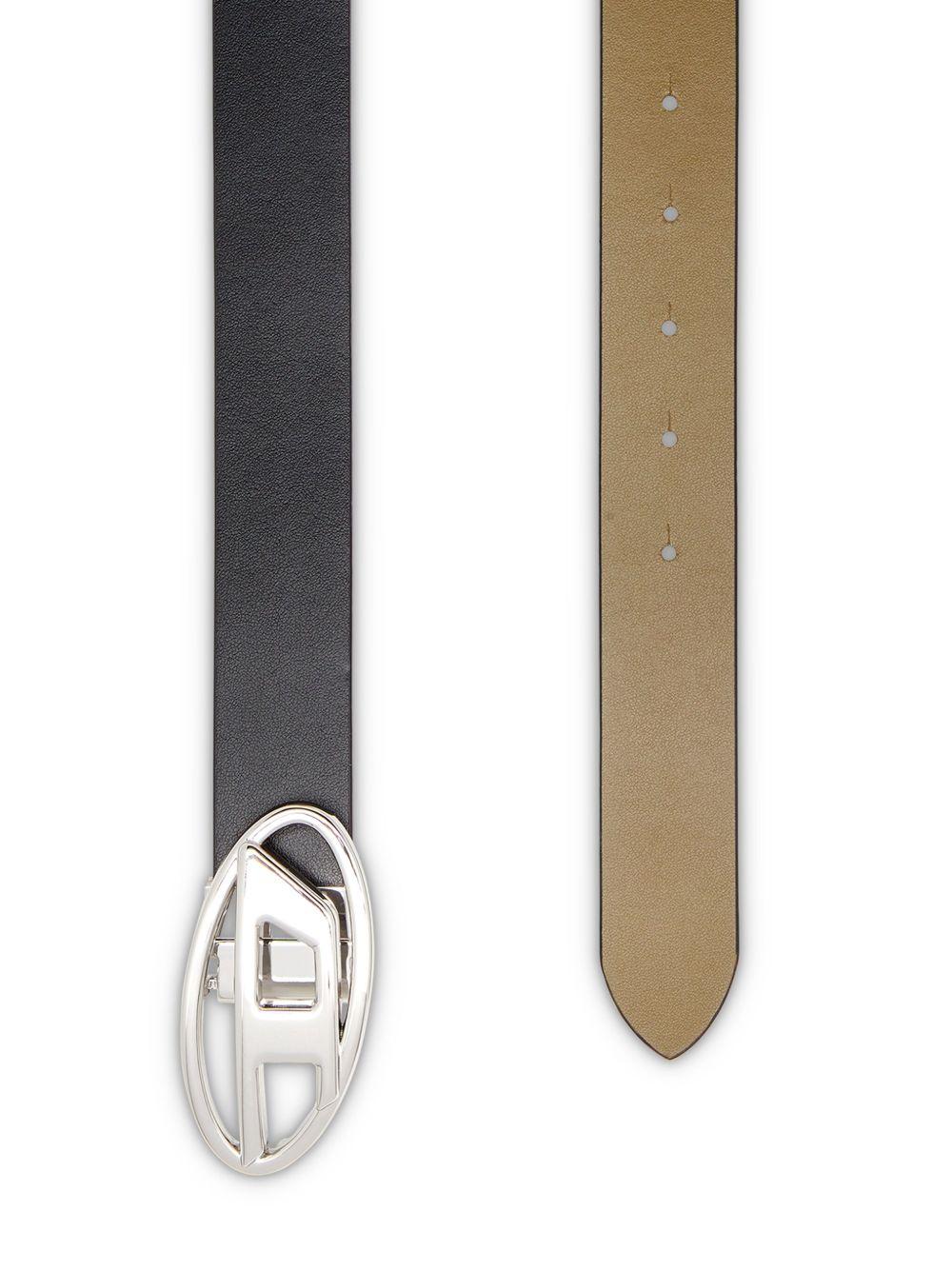 B-1DR logo-buckle leather belt Product Image