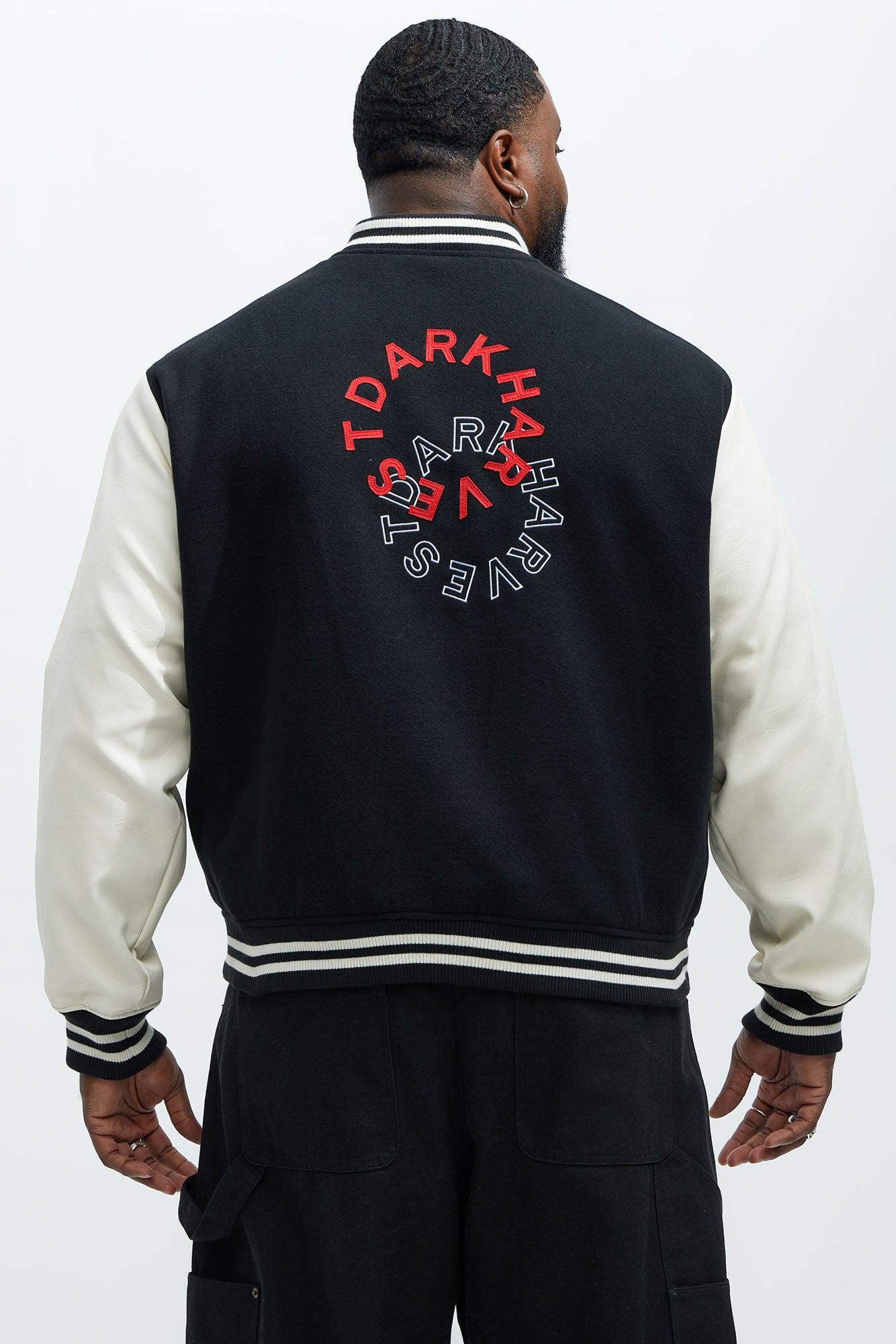 Dark Harvest Varsity Jacket - Black Product Image