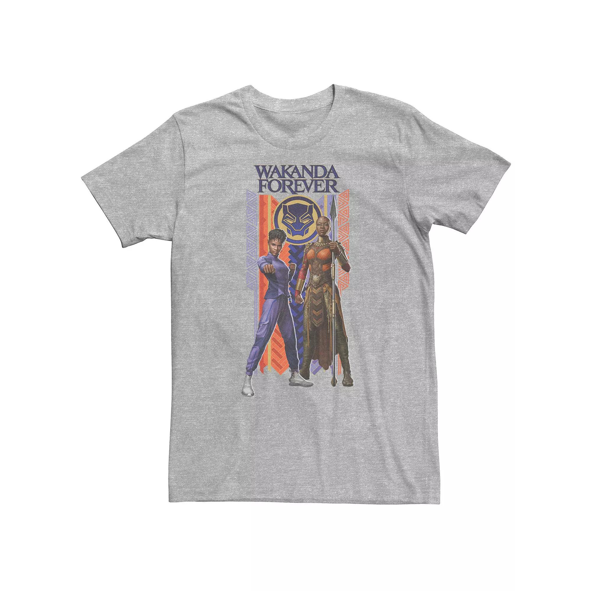 Big & Tall Marvel Wakanda Forever Shuri and Okoye Movie Banner Tee, Men's,  Product Image