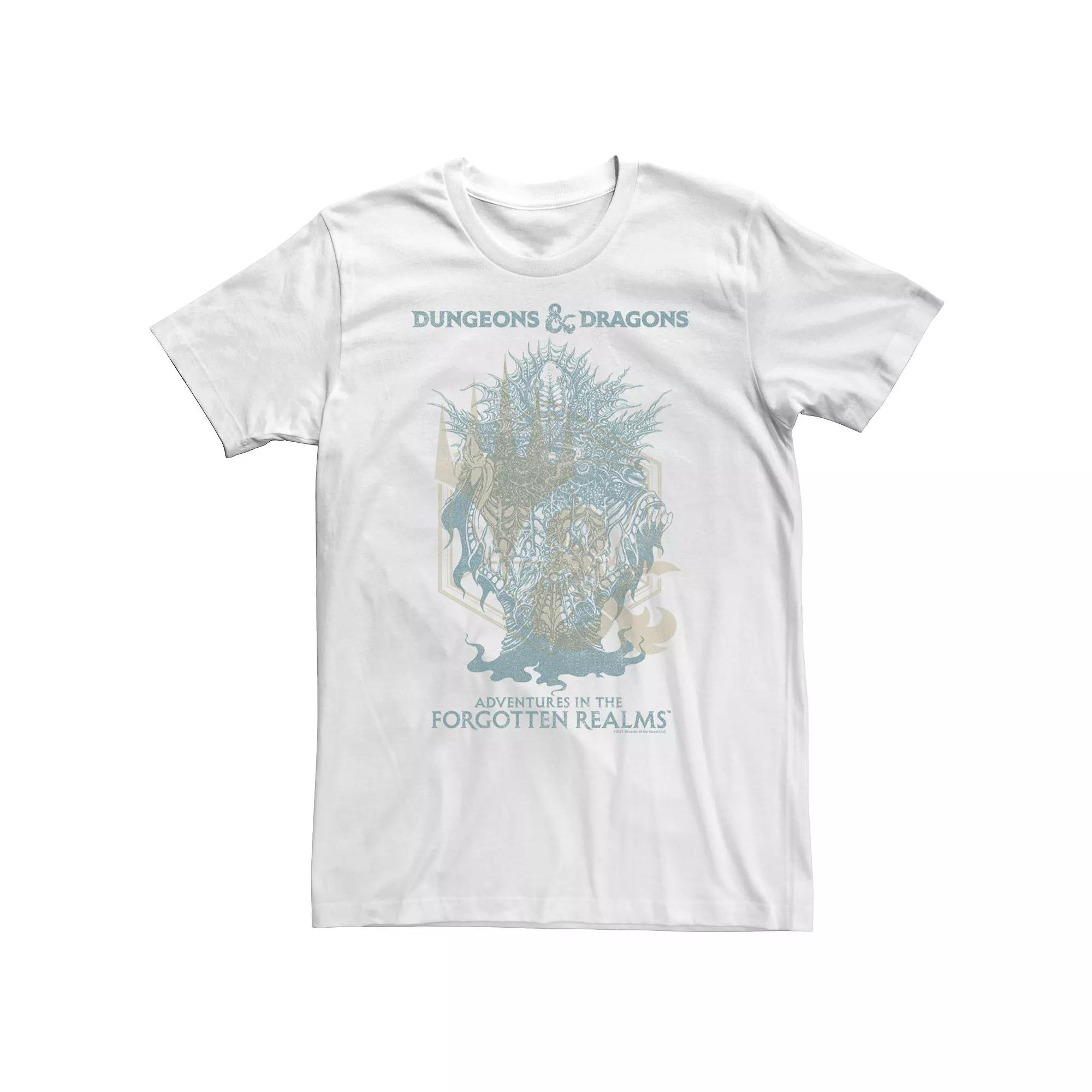 Big & Tall Dungeons & Dragons Adventures In The Forgotten Realms Tee, Men's, Size: XXL Tall, White Product Image