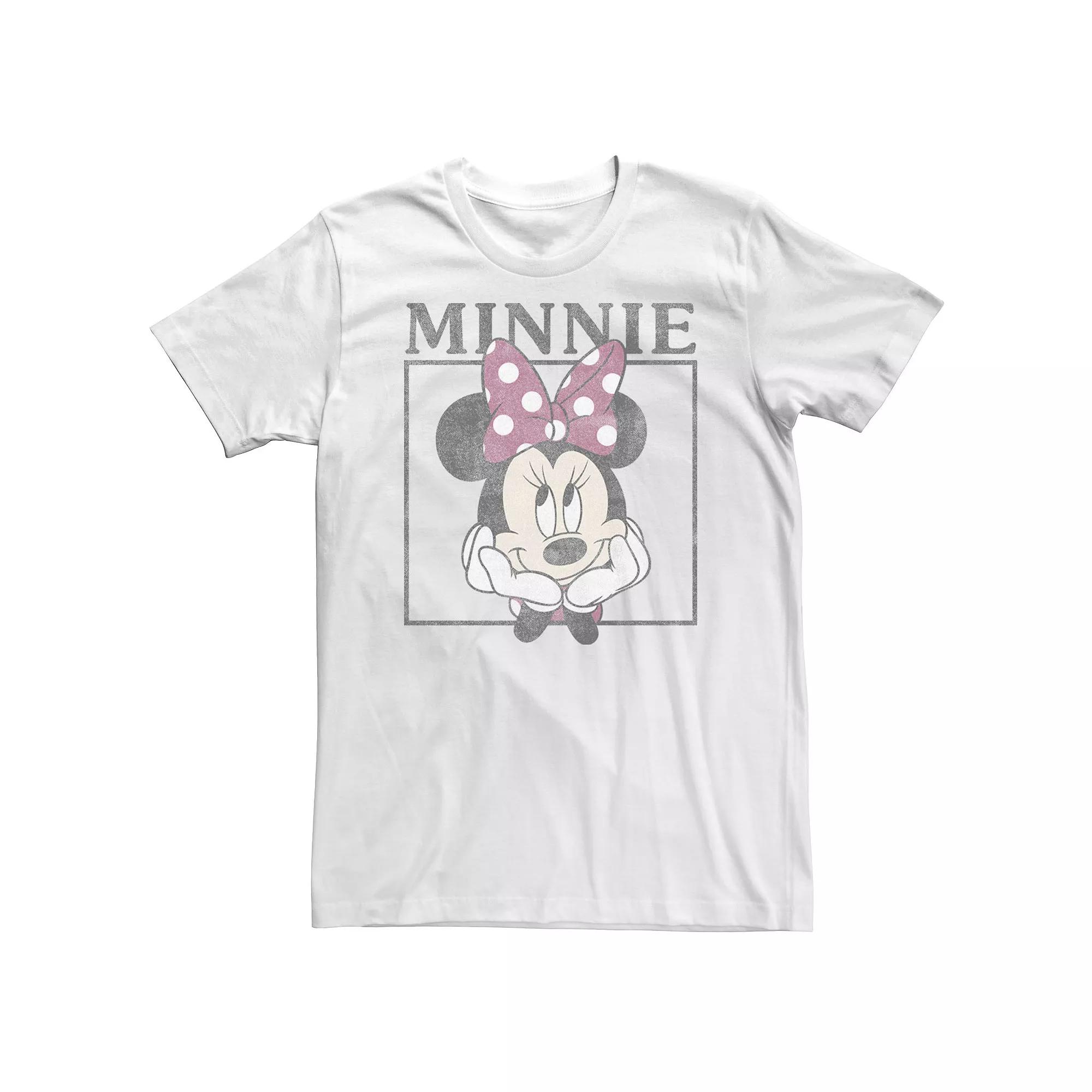 Big & Tall Disney Minnie Mouse Distressed Framed Portrait Tee, Men's,  Product Image