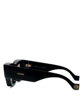 Signature Black Rectangular Sunglasses, 56mm   Product Image