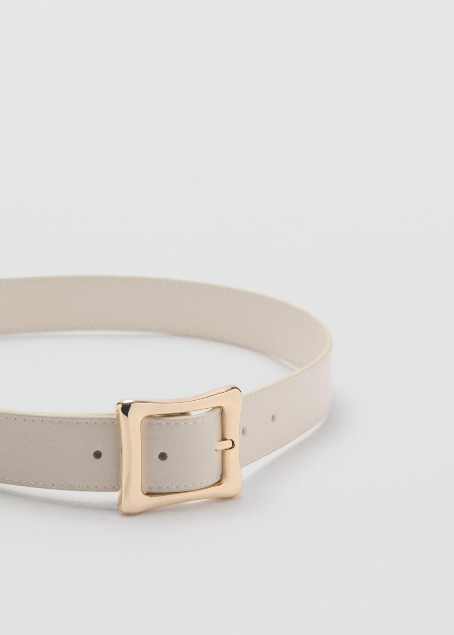 Square buckle belt - Women | MANGO USA Product Image