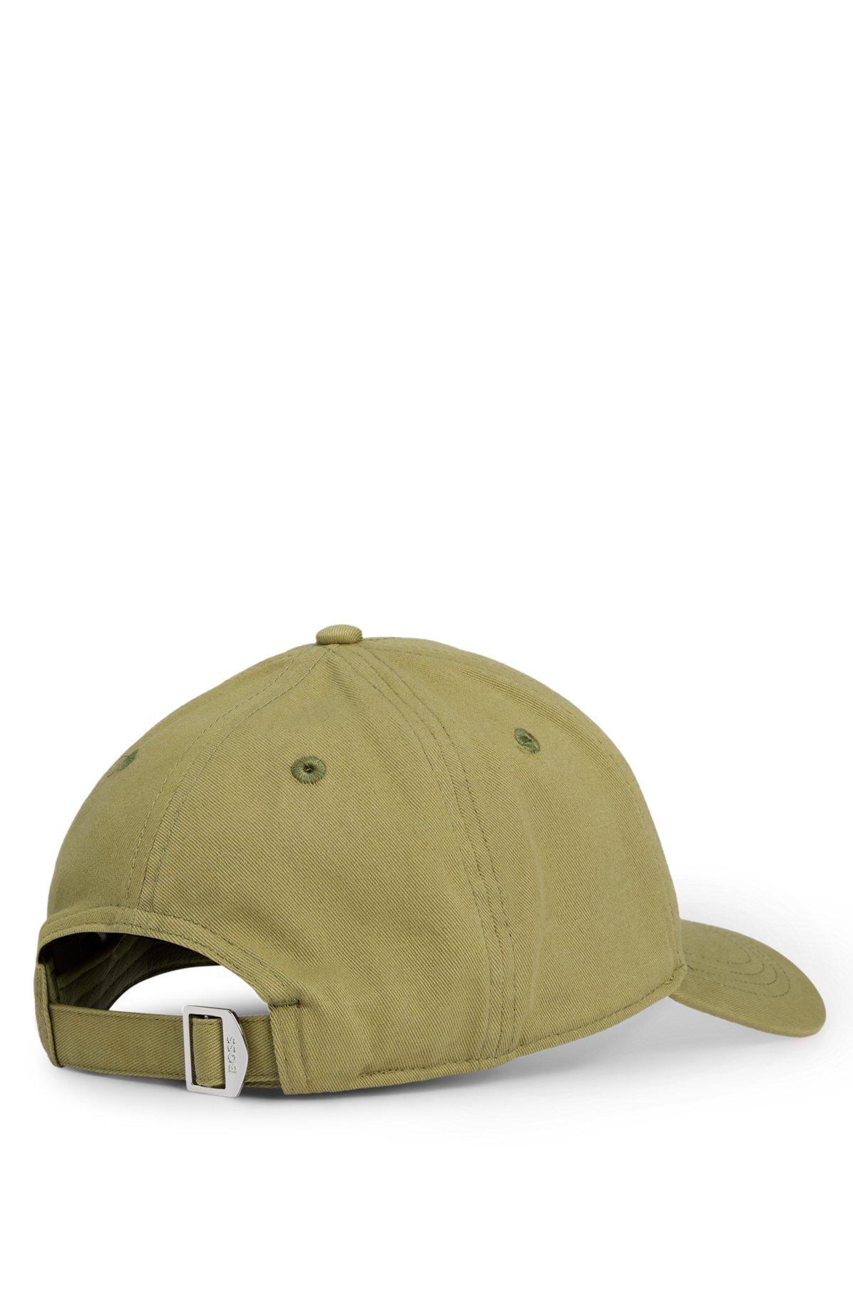 BOSS - Cotton-twill cap with embroidered Double B monogram - Green Product Image