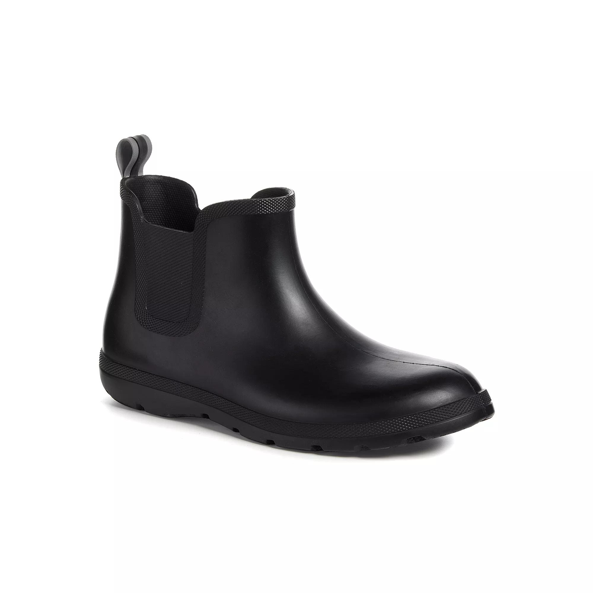 Totes Men's Cirrus Chelsea Rainboots - Black 9 Product Image