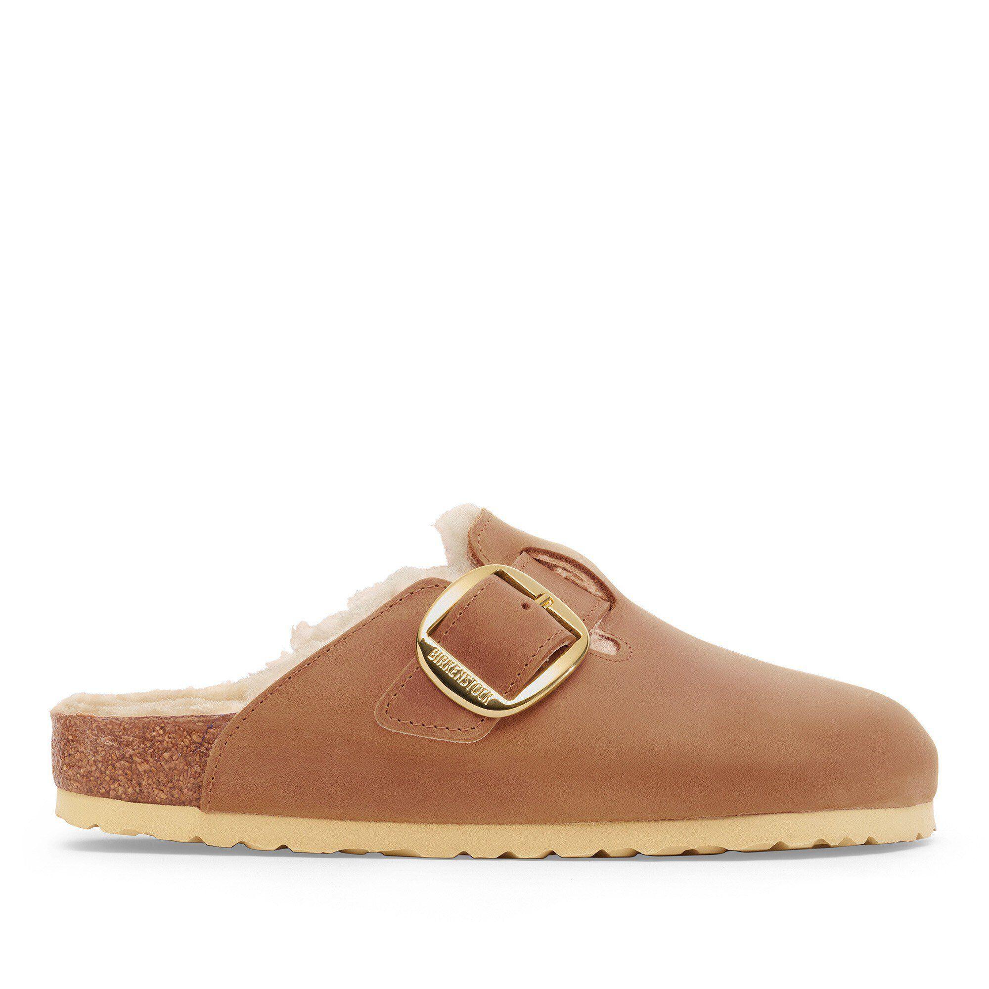 Boston Big Buckle Shearling Natural Leather Oiled Product Image