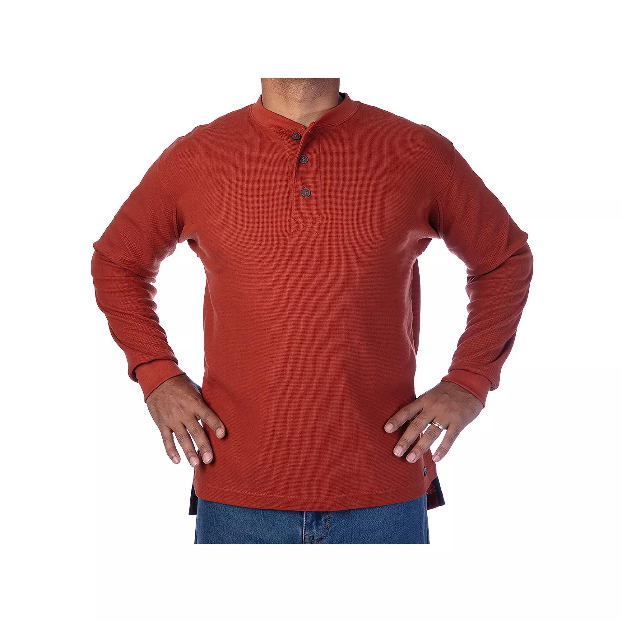 Men's Smith's Workwear Mini-Thermal Knit Henley,  Product Image
