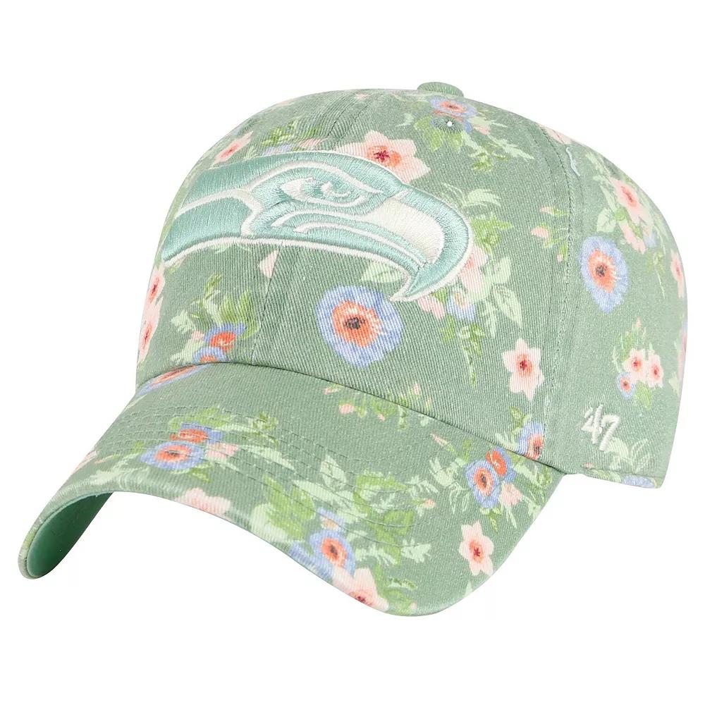 Women's '47  Green Seattle Seahawks Meadow Garden Clean Up Adjustable Hat Product Image