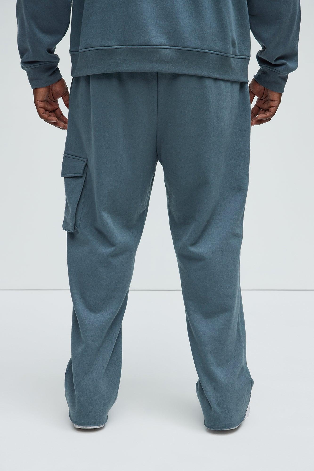 Classic Motors Cargo Sweatpants - Dusty Blue Product Image