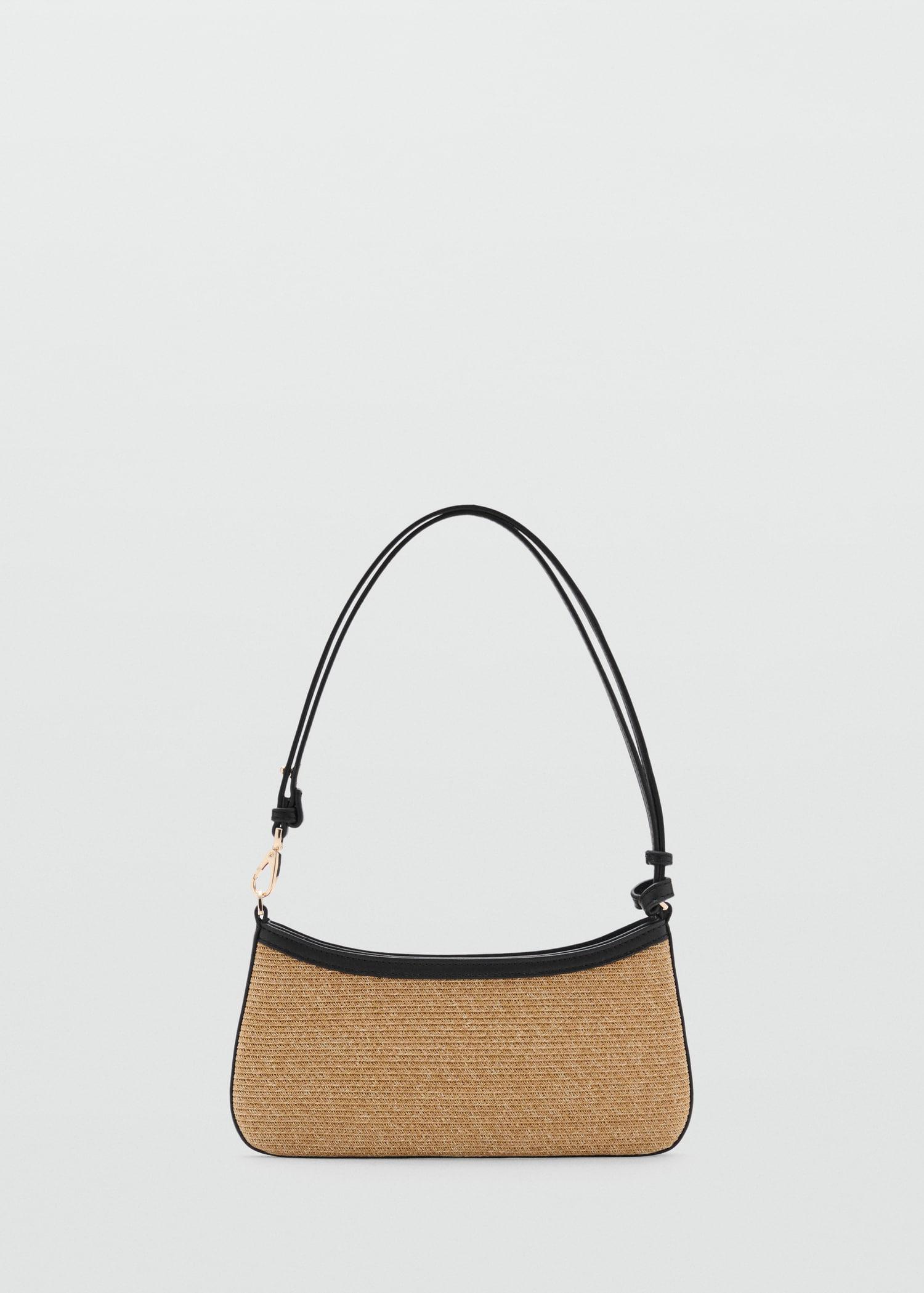 Natural fibre shoulder bag - Women | MANGO USA Product Image