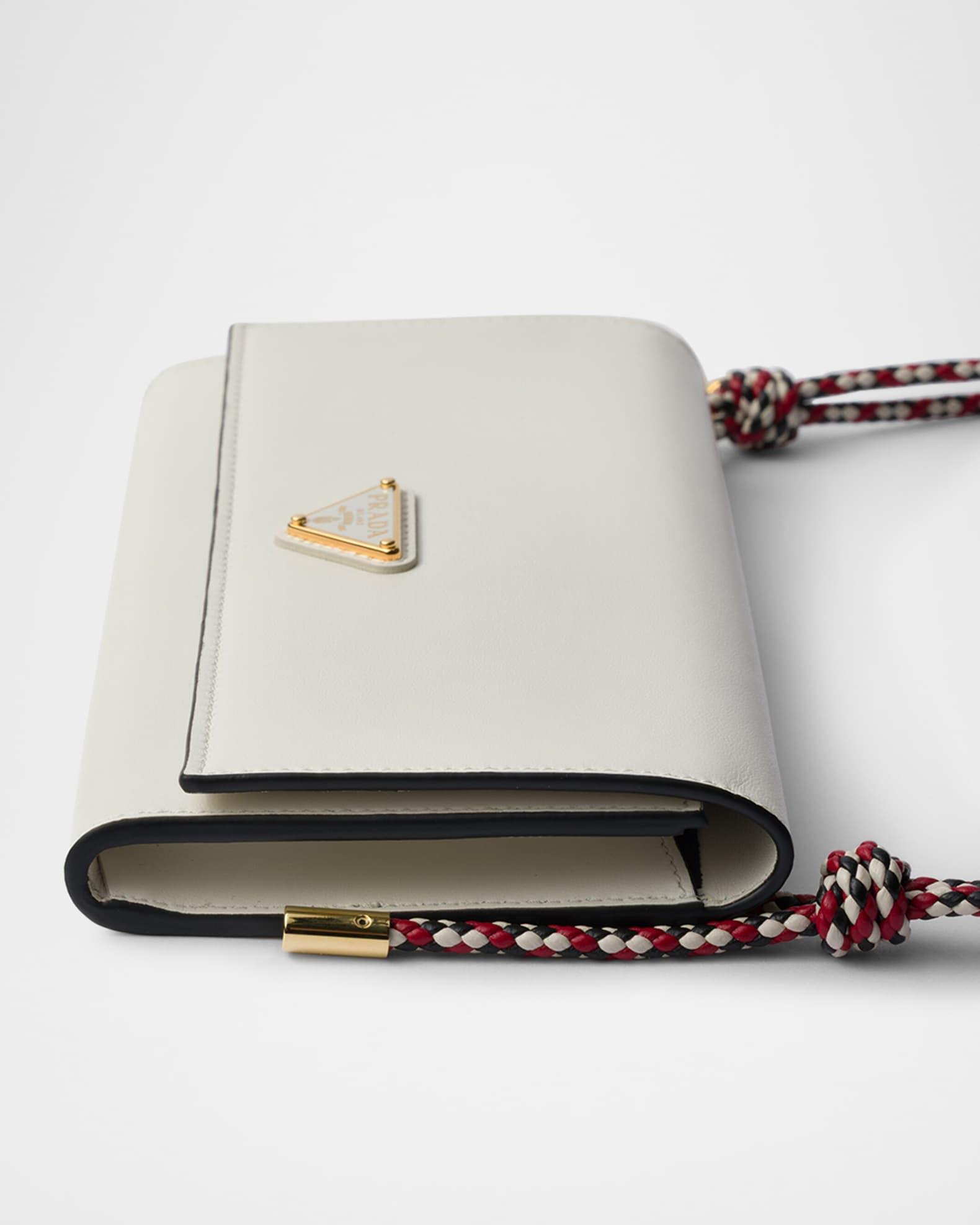 Leather Wallet with Braided Shoulder Strap Product Image