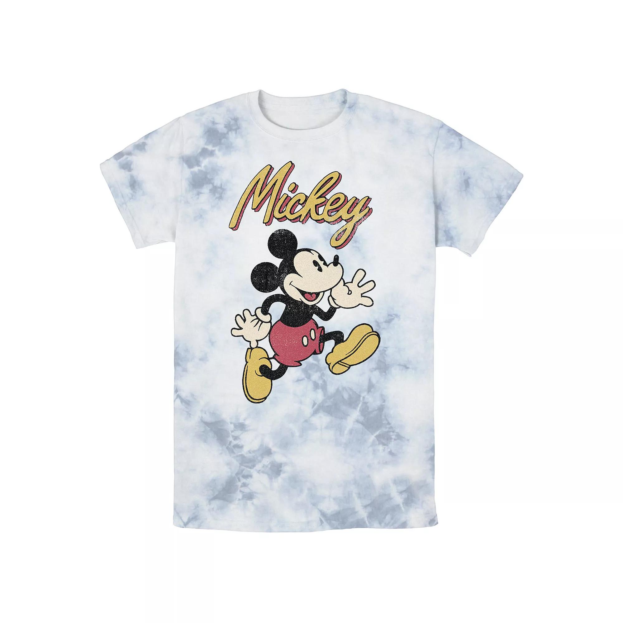 Men's Disney Mickey And Friends Mickey Classic Run Portrait Wash Tee,  Product Image