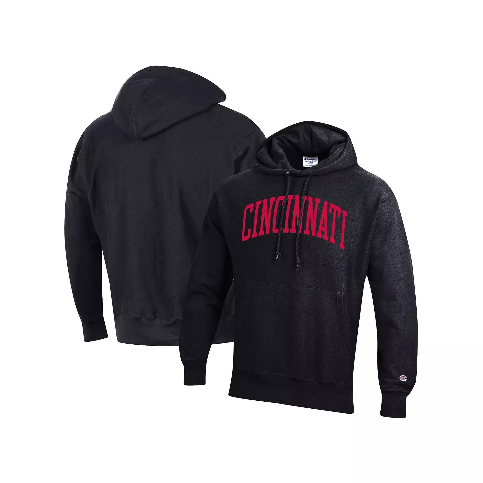 Men's Champion Navy Arizona Wildcats Team Arch Reverse Weave Pullover Hoodie,  Product Image