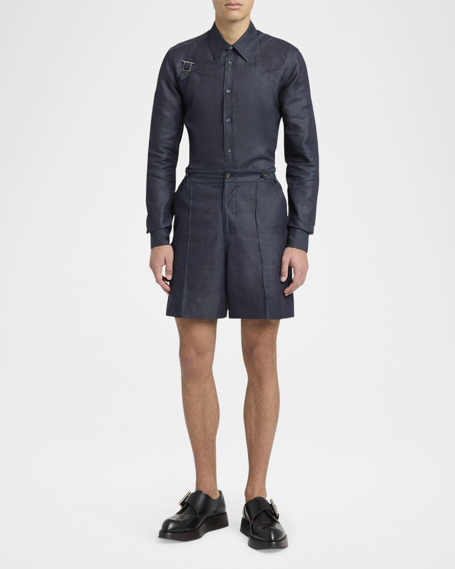 Men's T-Bar Leather Creeper Shoes Product Image