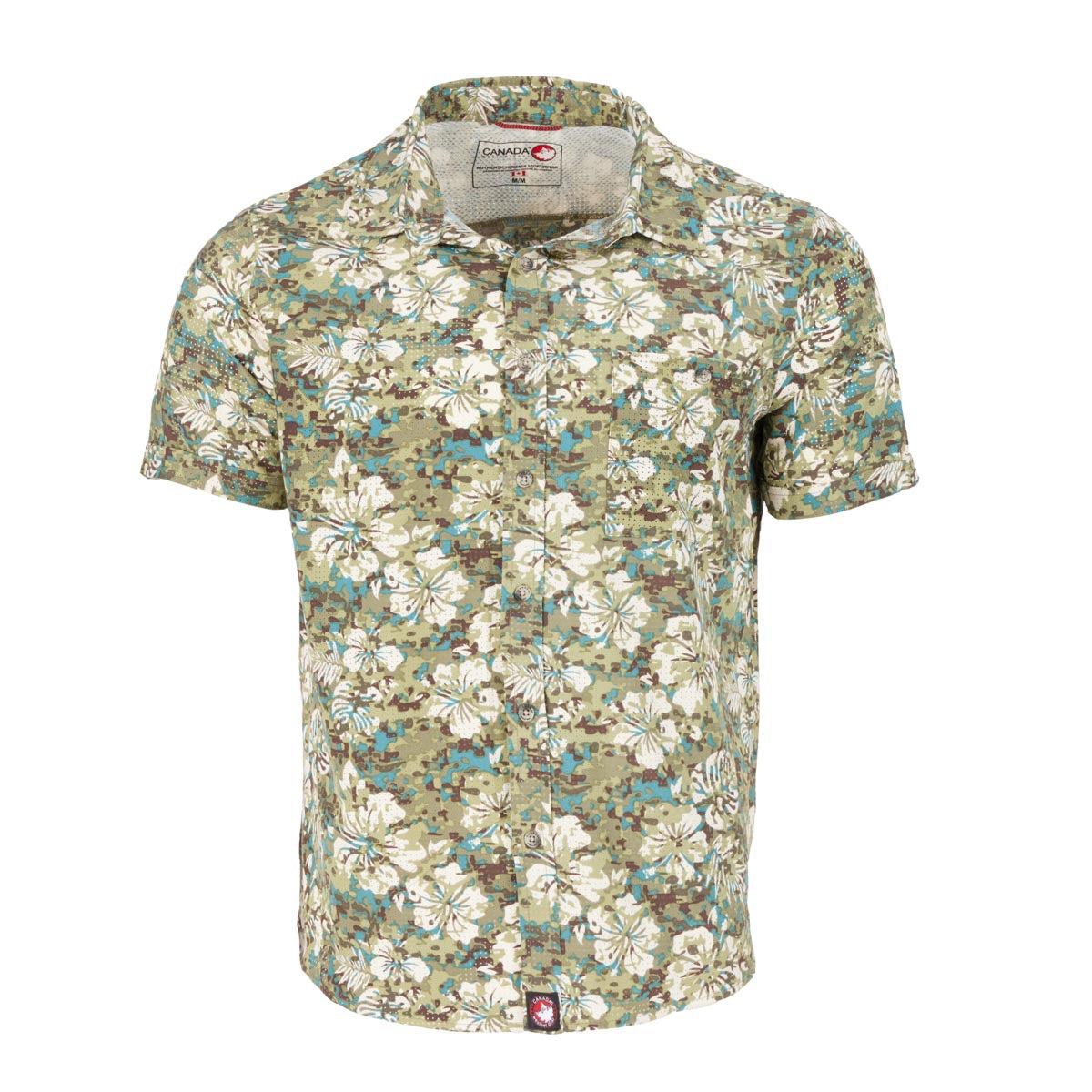 Canada Weather Gear Men's Non Perforated Button up Short Sleeve Shirt Product Image