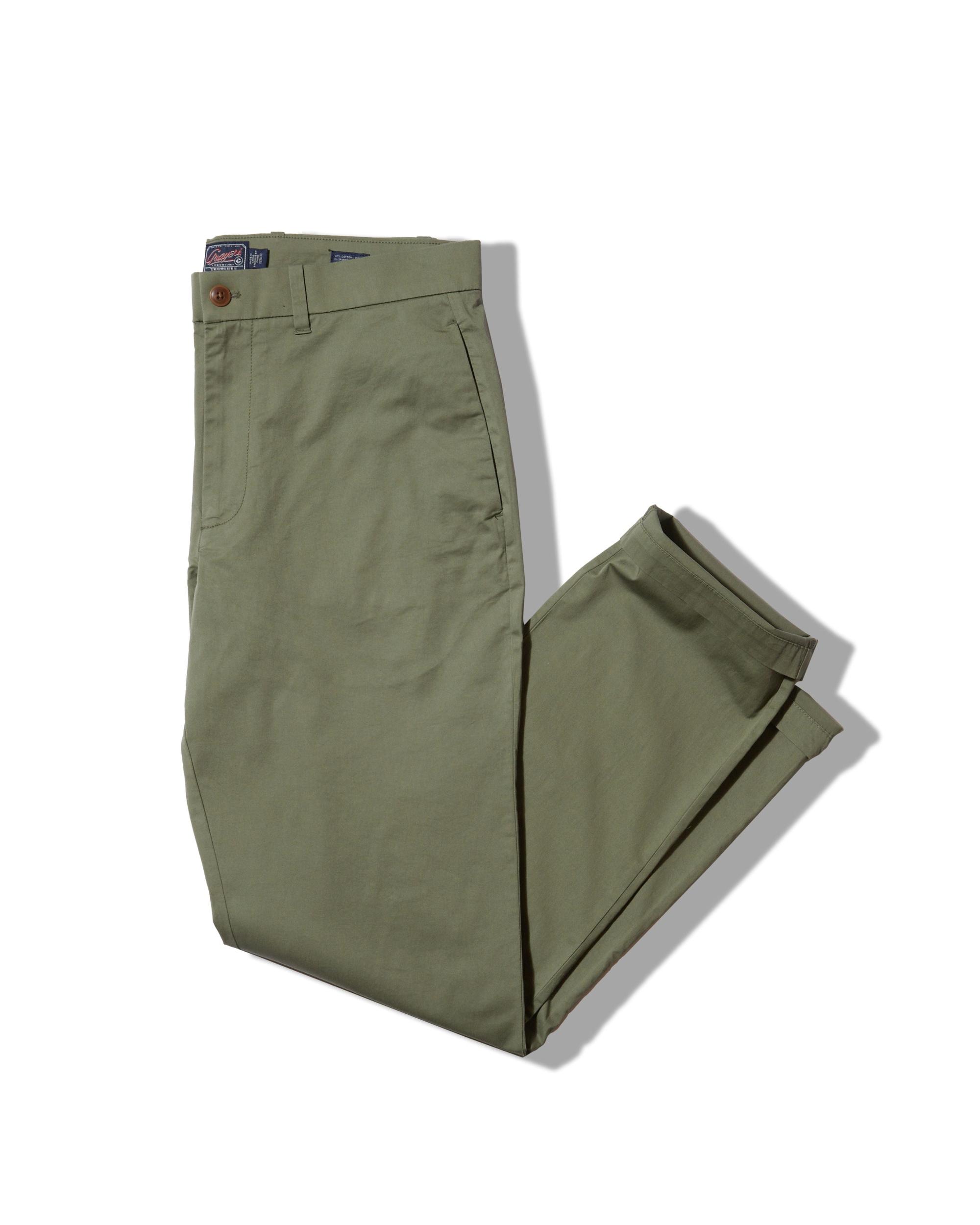 Thompson Flex Stretch Chino (Relaxed Fit) - Olivine Product Image